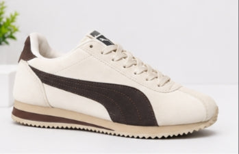 Puma Style Casual Sneakers for Men – Cream/Brown