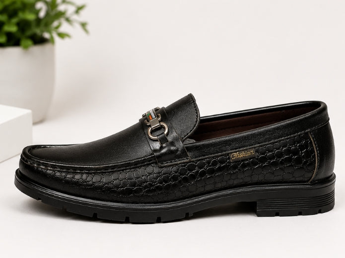 Premium Black Loafers for Men | Casual & Party Wear Slip-On Shoes