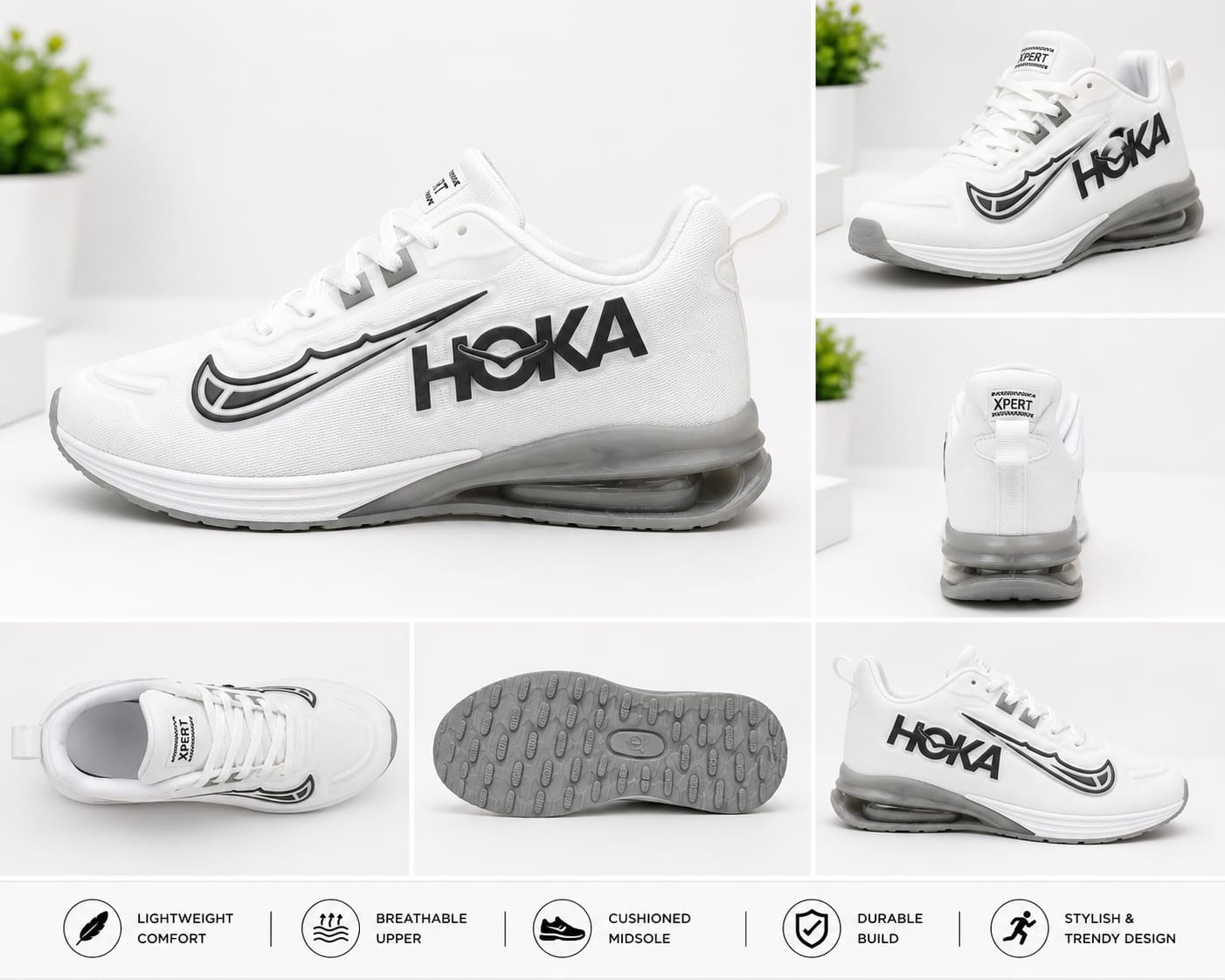 White Air Cushion Casual Sports Shoes for Men