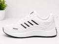 Men’s Lightweight Sports Sneakers – White/Black Casual Running Shoes