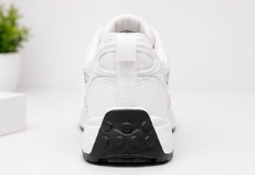 Men’s Lightweight Sports Sneakers – White/Black Casual Running Shoes
