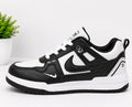 Trendy Chunky Sneakers Light Weight-Black/White