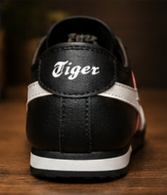 Tiger Stripe Casual Sneakers for Men – Black/White/Red